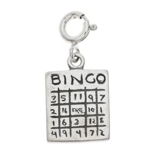Sterling Silver Bingo Card Charm  ™ Shopping   Big