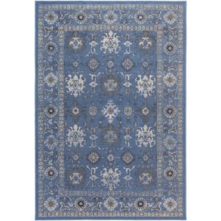 Bungalow Rose Mavrick Blue & Gray Area Rug