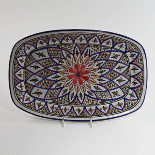 Le Souk Ceramique Tabarka Design Rectangular Platter
