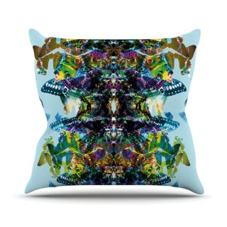 Butterfly by Danii Pollehn Rainbow Throw Pillow by KESS InHouse