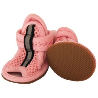 Pet Life Pink Premium Stretch Supportive Pet Shoes (Set of 4)