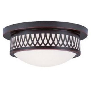 Livex Westfield 7352 67 2 Light Ceiling Mount in Olde Bronze   Flush Mount Lights