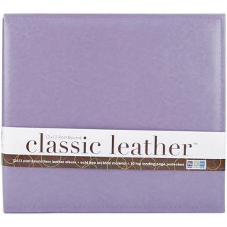 We R Classic Lilac 12x12 Leather Postbound Album