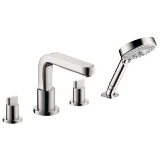Hansgrohe Metris S Two Handle Deck Mount Roman Tub Faucet with Shower