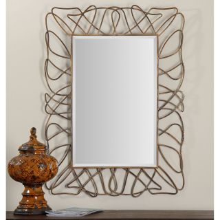 Uttermost Halsey Gold Metal Mirror   38.25W x 51.25H in.   Mirrors