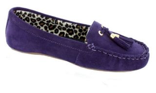 Kira Womens Slip on Slippers by Daniel Green   Purple   Womens Slippers