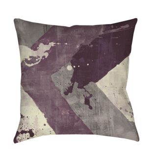 Thumbprintz Splatter No I Purple Indoor/ Outdoor Pillow