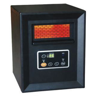 1,500 Watt Portable Electric Infrared Cabinet Heater with Remote