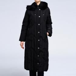 Nuage Womens Down Faux Fur Trim Hooded Coat  ™ Shopping