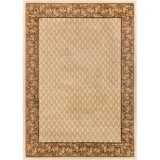 Barclay Terrazzo Ivory Floral Border Area Rug by Well Woven