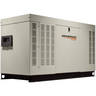 Generac Liquid-Cooled Standby Generator — 45 kW (LP)/45 kW (NG), Model# RG04524ANAX  Residential Standby Generators
