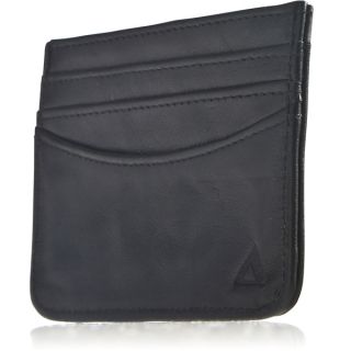 Zodaca Black Premium 100% Genuine Leather Slim Business Credit Card