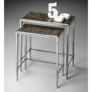 Butler 2277220 Nesting Tables   Nickel   End Tables