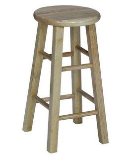 International Concepts Utility Backless Counter Height Round Top Stool   Bar Stools