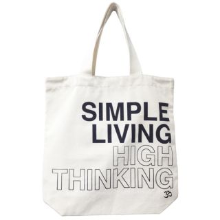 Simple Living High Thinking Mantra Eco cotton Canvas Tote