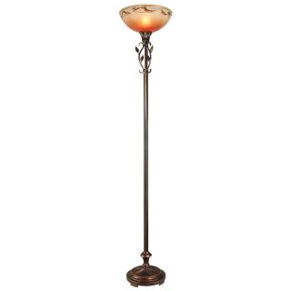 Dale Tiffany TR80101 Garden Leaf Torchiere Floor Lamp