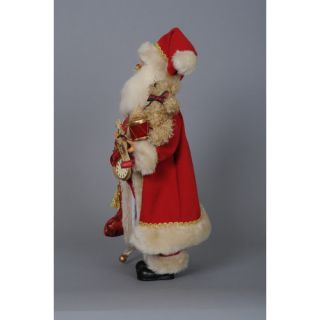 Karen Didion Originals Christmas Toy Stocking Santa Figurine