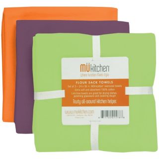 MUkitchen Cool Cotton Flour Sack Towel (Set of 3)