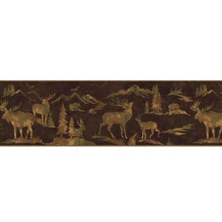 Brewster Home Fashions Northwoods Tin Silhouette Border Wallpaper