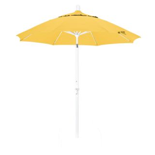 Somette 9 Foot Market Umbrella with Matted White Finish and Olefin