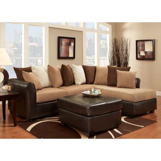 Chelsea Home Corianne 2 Piece Sectional   Sectional Sofas