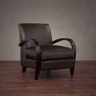 Bloomington Dark Brown Leather Chair   Shopping   Great