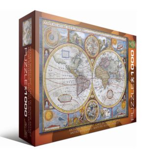 Antique World Map 1000 piece Puzzle   Shopping   Great Deals