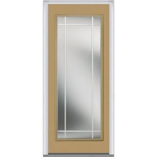 Milliken Millwork 32 in. x 80 in. Classic Clear Glass PIM Full Lite Painted Majestic Steel Prehung Front Door Z007059R