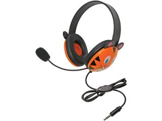 Califone Listening First 2810 TTI 3.5mm Connector Circumaural Stereo Headset Tiger with Microphone