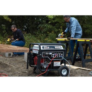 NorthStar Portable Generator — 8000 Surge Watts, 6600 Rated Watts, Electric Start, EPA and CARB-Compliant  Portable Generators