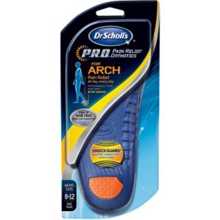 Dr. Scholl'??s For Him Arch Pain Relief Orthotics, Size 8 12, 1 pr