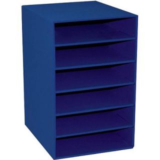 Classroom Keepers 6 Shelf Organizer, Blue