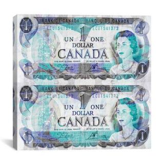 iCanvas One Canadian Dollar 4 Graphic Art on Canvas