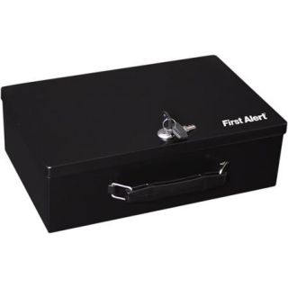 First Alert 3031F Deluxe Locking Steel Security Box, Black