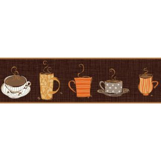 York Wallcoverings Bistro 750 Coffee Mug Border 1.5 x 6.75 Food And