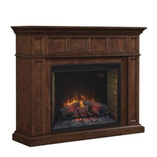 Chimney Free Bollaris 33 in. Wall Mantel Electric Fireplace in Vintage Mahogany Finish 85606