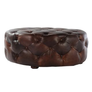 Mondavi Leather Tufted Ottoman