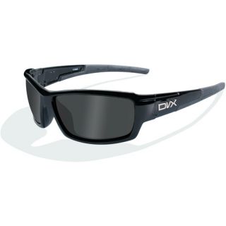 DVX Noise Polarized Grey Lens/ Gloss Black Frame Rx able Sunglasses