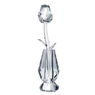 Crystal Florida Crystal Rose with Vase in Velvet Box   15730597