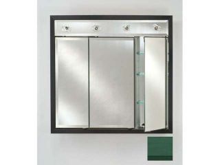 Afina Corporation TD LC4740RCOLGN 47 in.x 40 in.Recessed Contemporary Integral Lighted Triple Door   Colorgrain Green
