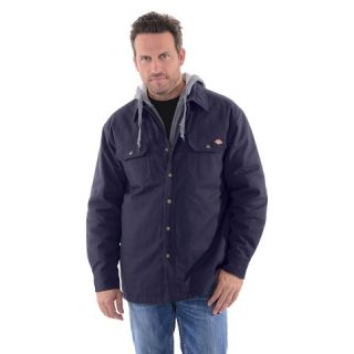 Dickies®   Mens Canvas Hooded Quilted Shirt Jacket