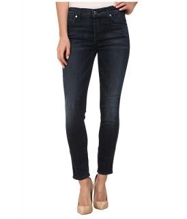 7 For All Mankind The Crop Skinny Jean In Whiskered Medium Dark