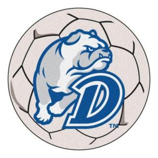 FANMATS NCAA Drake University Cream 2 ft. 3 in. x 2 ft. 3 in. Round Accent Rug 4055
