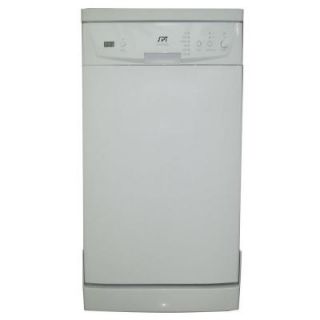 SPT 18 in. Front Control Portable Dishwasher in White with 8 Place Settings Capacity SD 9241W