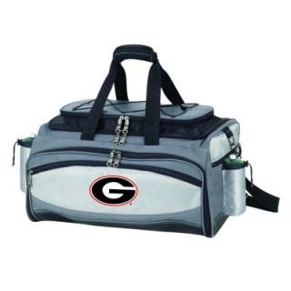 Picnic Time Vulcan Georgia Tailgating Cooler and Propane Gas Grill Kit with Embroidered Logo 770 00 175 182