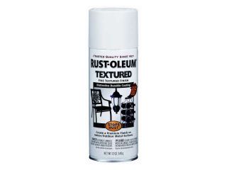 Rustoleum 7225 830 12 Oz White Stops Rust Textured Finish Spray Paint   Pack of 6