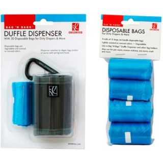 J.L. Childress Bag 'N Bags Diaper Dispenser & Tie 'N Toss Disposable Bags for Diapers