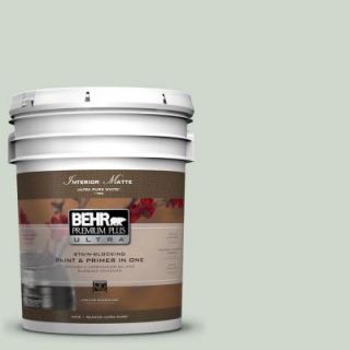 BEHR Premium Plus Ultra 5 gal. #ICC 48 Aspen Mist Flat/Matte Interior Paint 175005