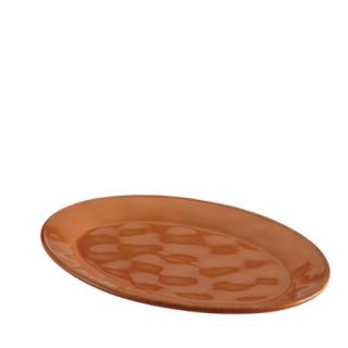 Rachael Ray Cucina Dinnerware 10 Inch x 14 Inch Stoneware Oval Platter, Pumpkin Orange