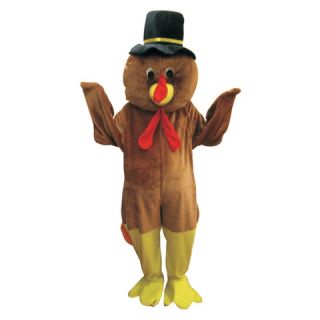 Adult Thanksgiving Turkey Mascot Costume   One Size Fits Most